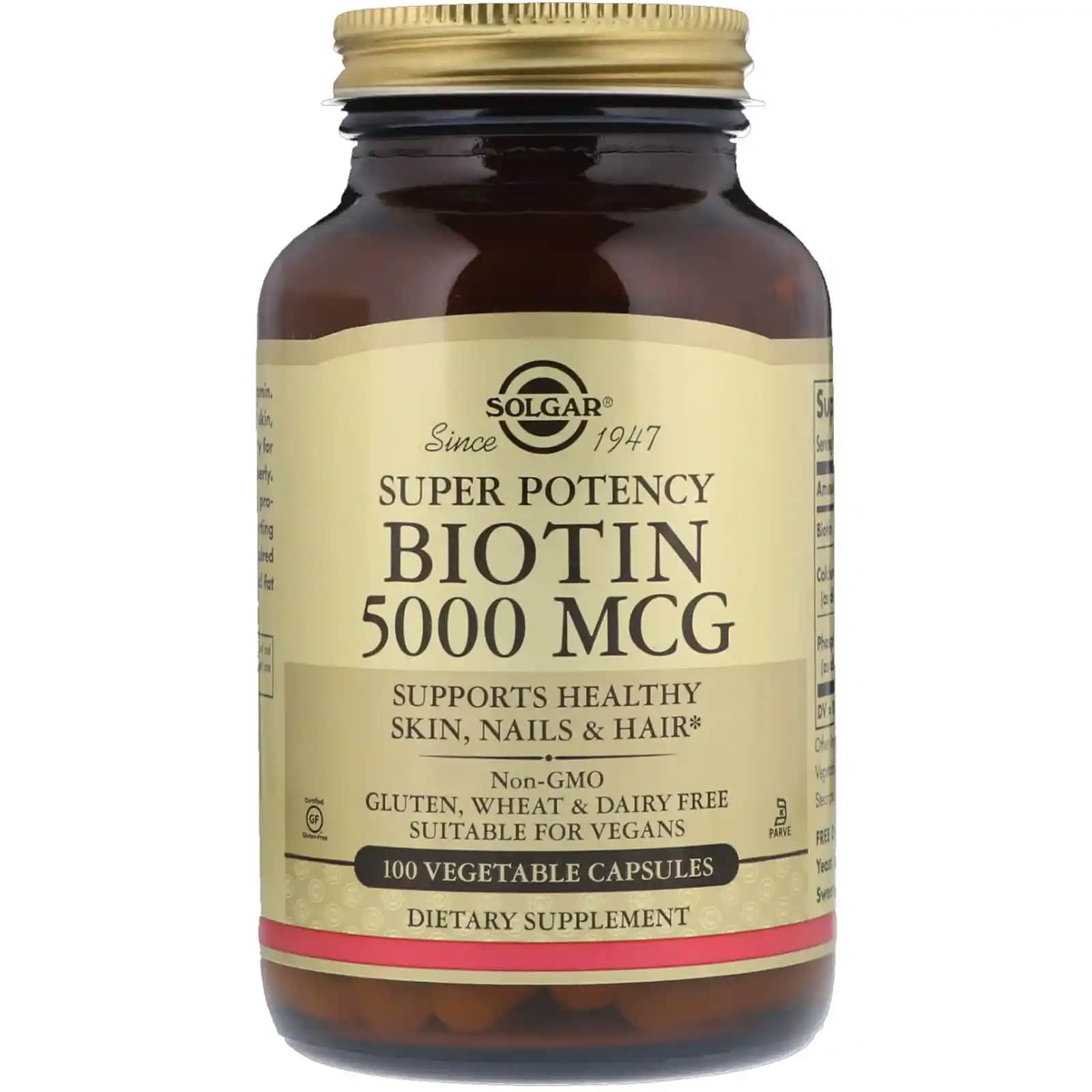 Biotin 5000 mg Solgar: Saç ve Cilt Sağlığını Destekleyen Güçlü Takviye
