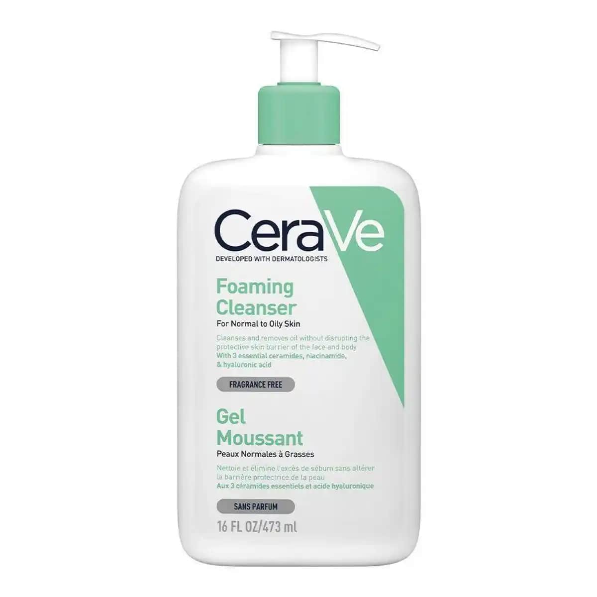 Cerave Foaming Cleanser 473 ml: Hassas ve Karma Ciltler İçin Güvenilir Temizlik Çözümü
