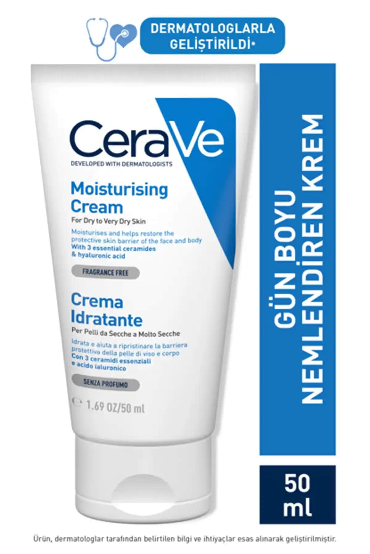 CeraVe Nemlendirici Krem: Kuru ve Hassas Ciltler İçin Güvenilir Çözüm