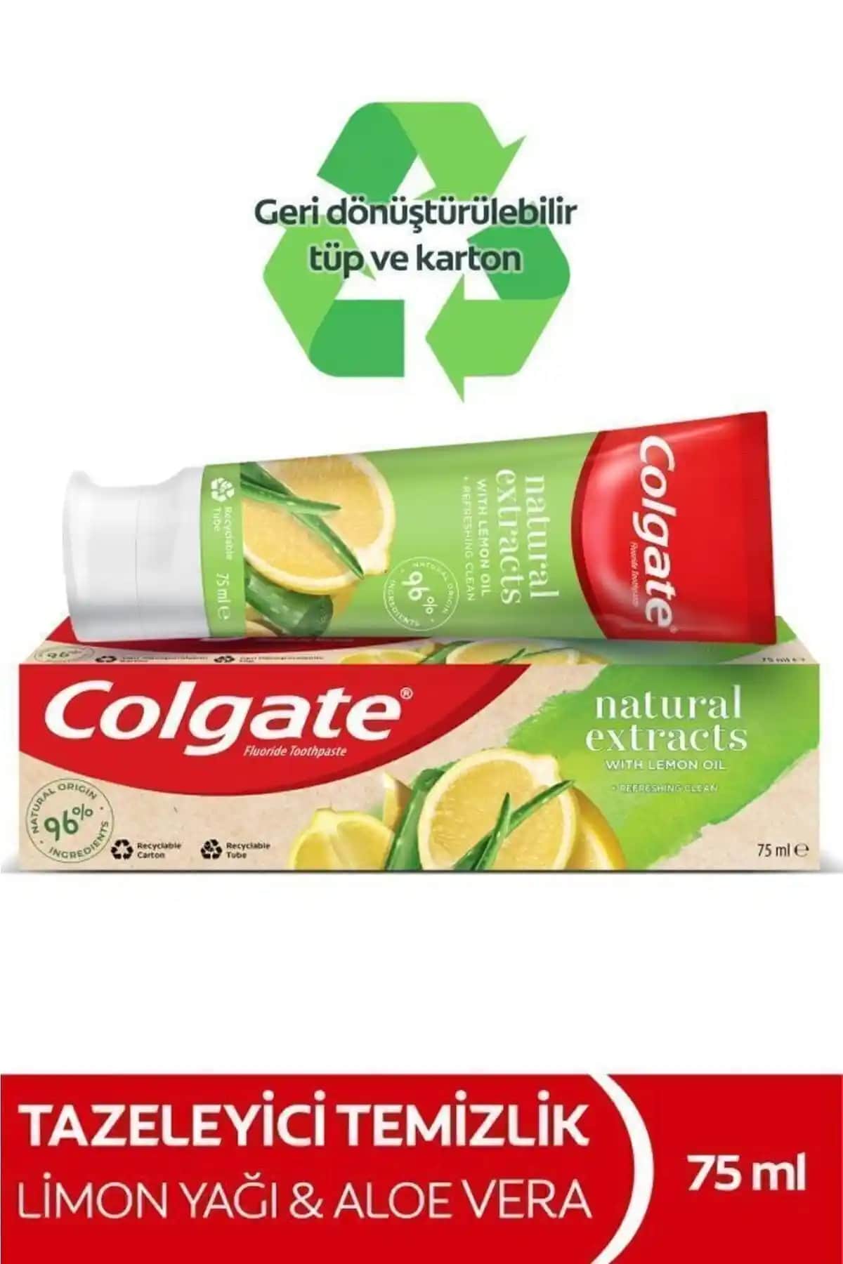 Colgate Limonlu Diş Macunu: Doğal İçeriklerle Güçlendirilmiş Ferahlatıcı Temizlik