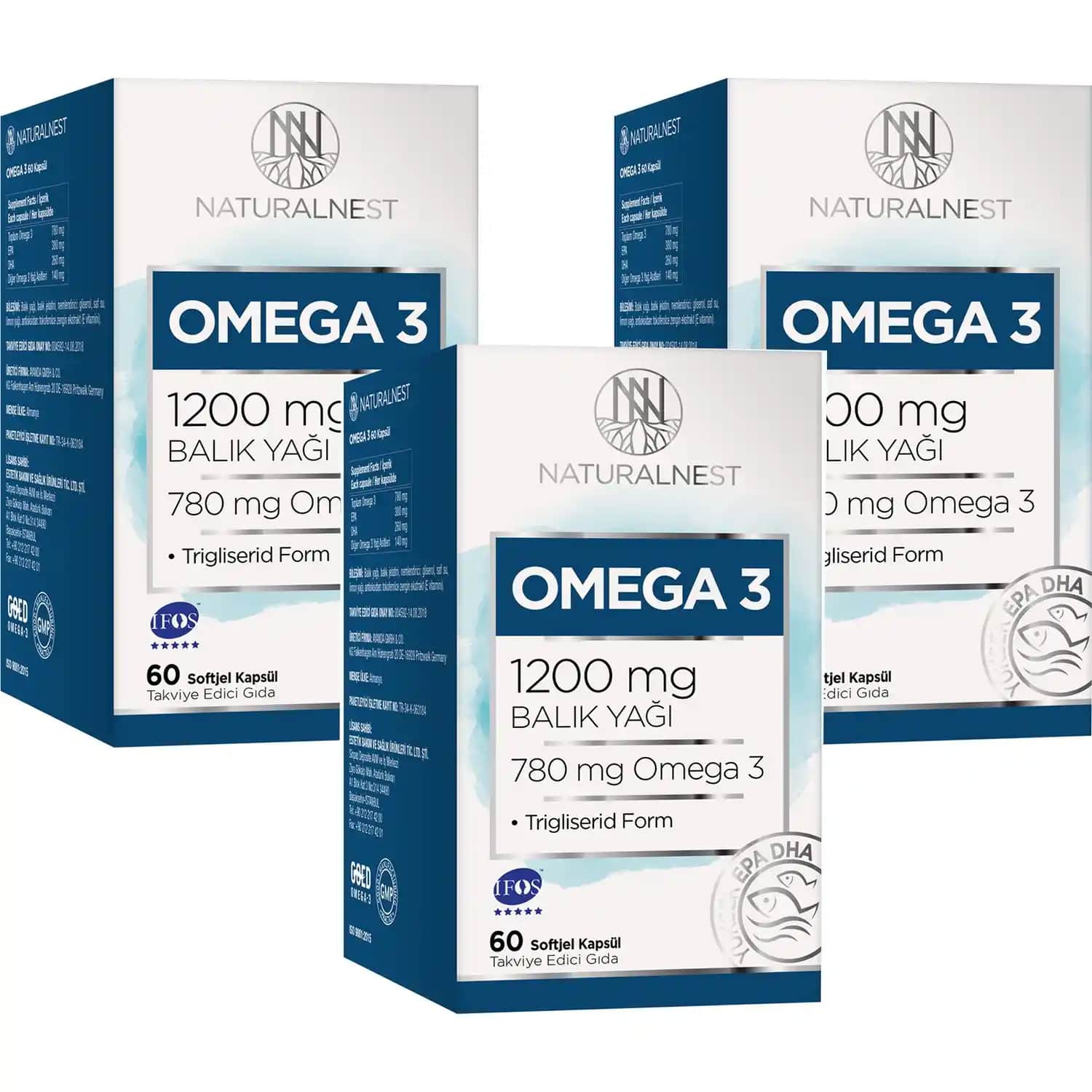 DoğalNest Omega 3 Balık Yağı 1200 mg ile Cilt Sağlığını Destekleyen Güvenilir Takviye