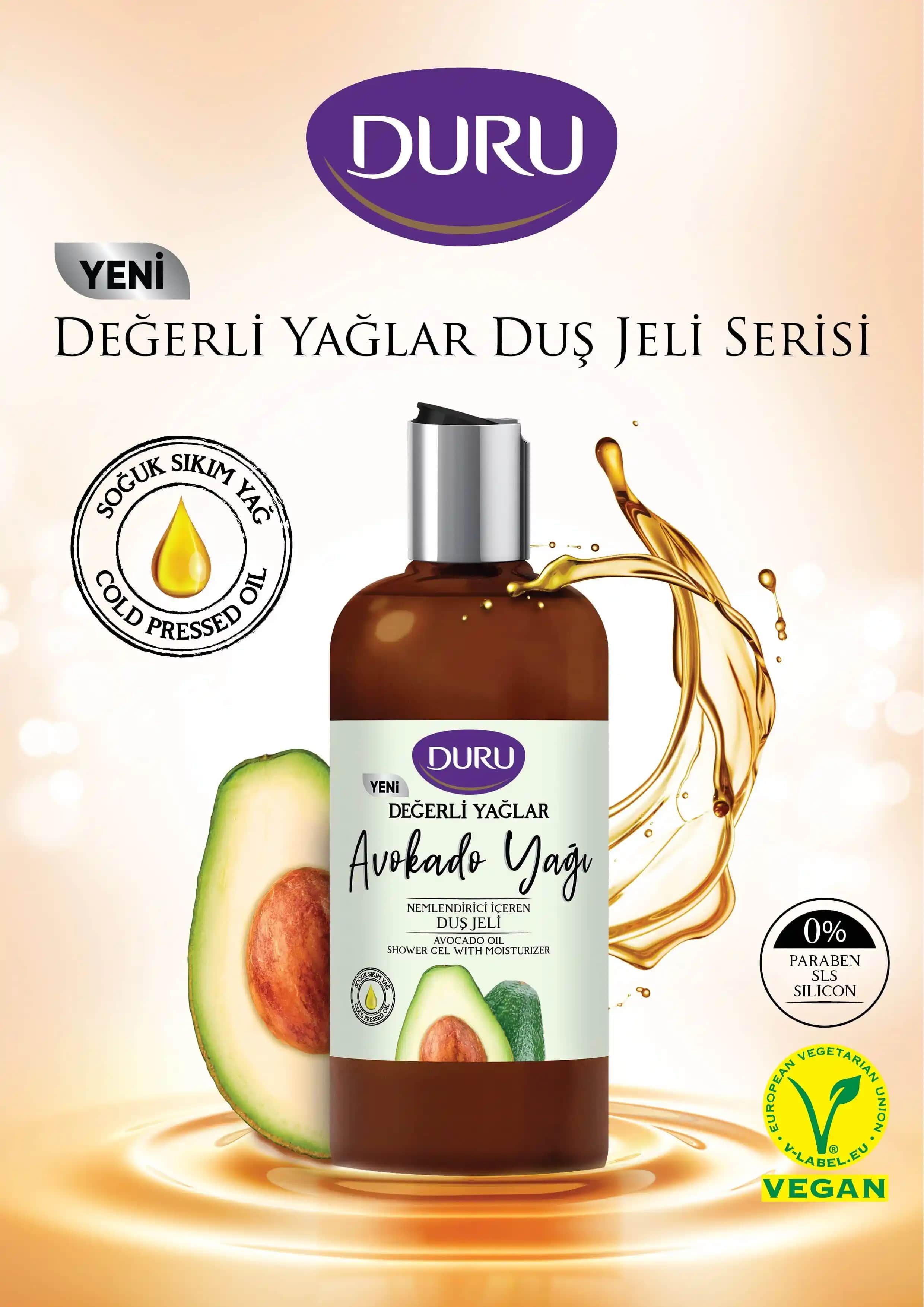Duru Değerli Yağlar Duş Jeli: Doğal İçeriklerle Cilt Bakımında Etkili Çözüm