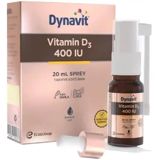 Dynavit Vitamin D3 Sprey 400 IU ile Güneş Işığı Eksikliğine Pratik Çözüm