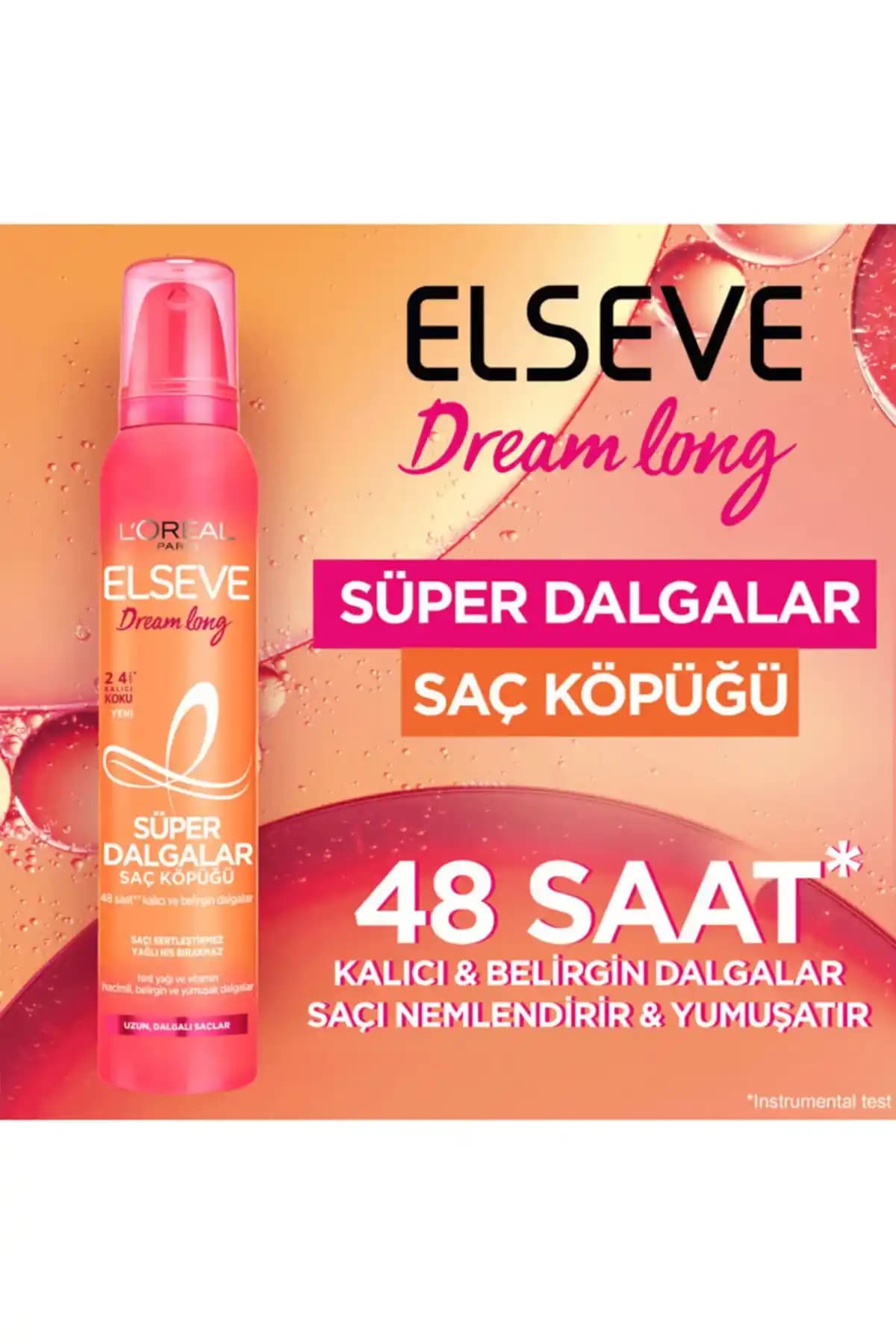 Elseve Saç Köpüğü ile Hacim ve Doğal Görünüm Sağlayan Saç Bakım Ürünü