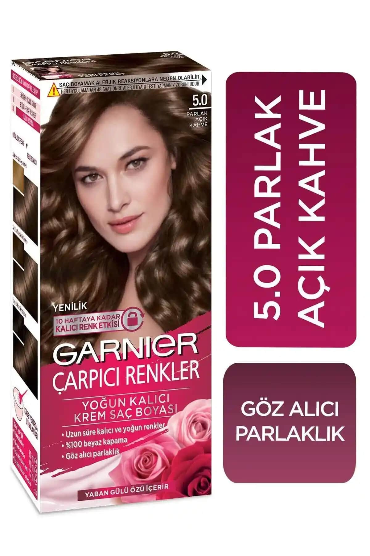 Garnier 5.0 Parlak Açık Kahve Saç Boyası: Doğal Renk ve Bakım İçin Uygun Seçenek
