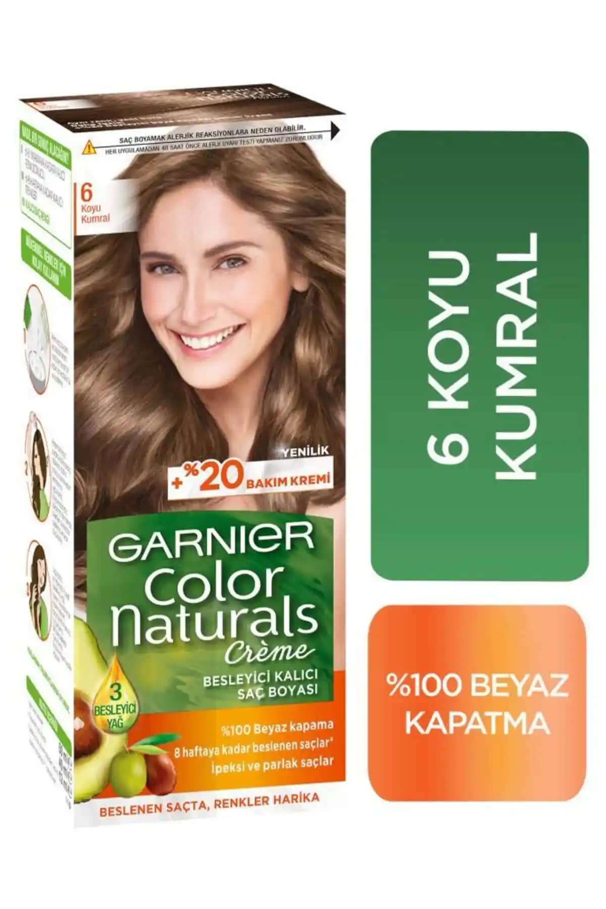 Garnier 6 Numara Saç Boyası: Kalıcı ve Doğal Kahverengi Tonlarıyla Şık Görünüm