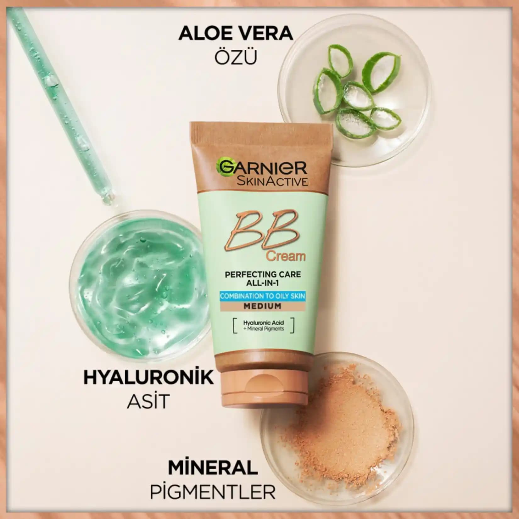 Garnier BB Krem Karma ve Yağlı Ciltler İçin Matlaştırıcı ve Gözenek Sıkılaştırıcı Özellikleriyle