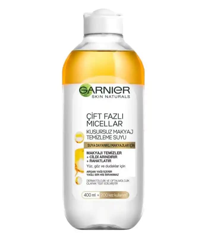 Garnier Çift Fazlı Makyaj Temizleyici: Hassas Ciltler İçin Etkili ve Pratik Temizlik Çözümü