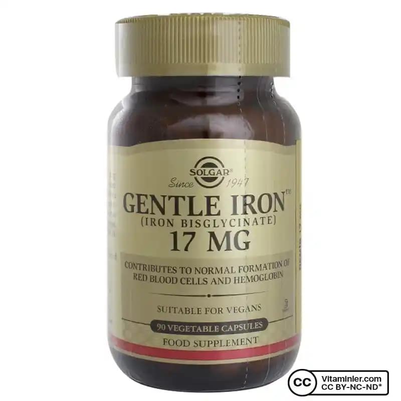 Gentle Iron 17 mg: Hassas Sindirim Sistemleri İçin Güvenilir Demir Takviyesi