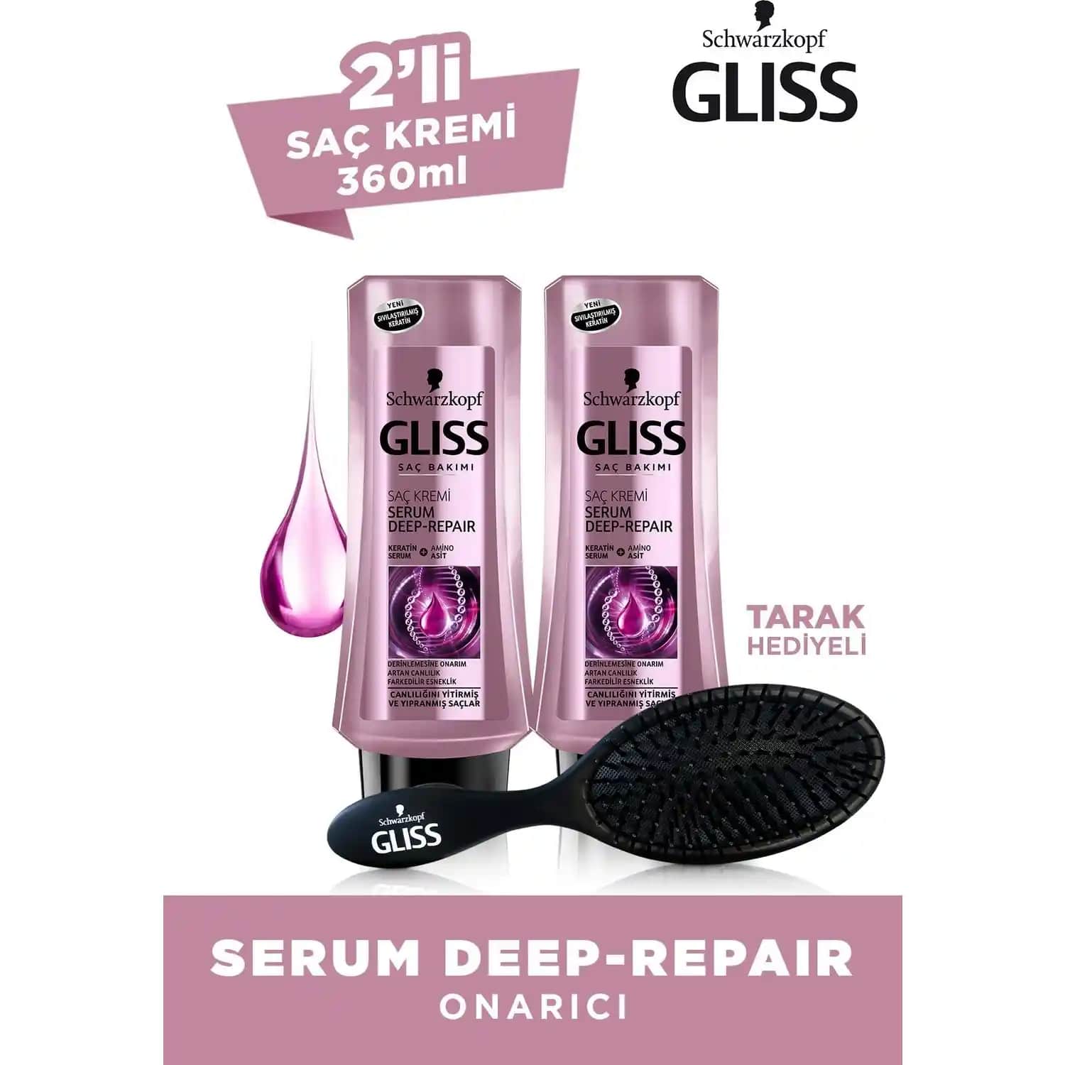 Gliss Serum Deep Repair ile Saçlarınızı Güçlendirin ve Parlaklık Kazanın