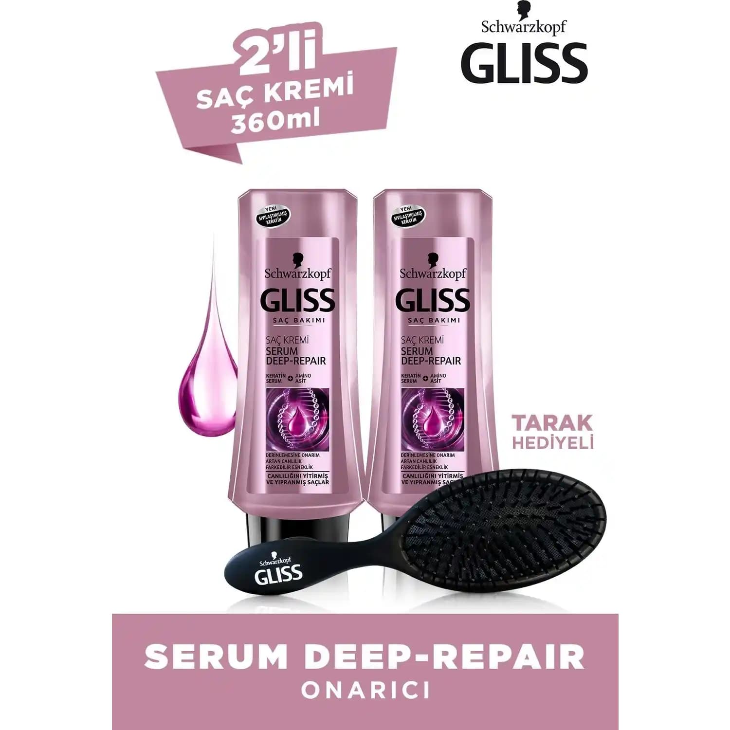 Gliss Serum Deep Repair ile Saçlarınızı Güçlendirin ve Parlaklık Kazanın
