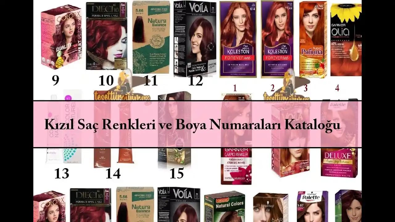 Kızıl Saç Numaraları ve Doğru Ton Seçimi İçin Kapsamlı Rehber