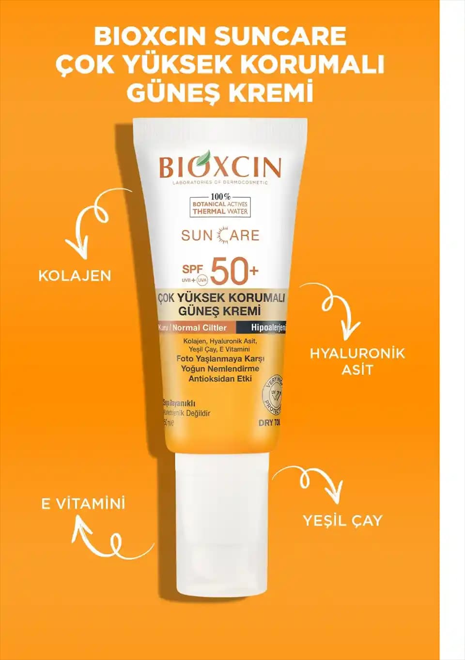 Kuru Ciltler İçin Bioxcin Güneş Kremi: Nemlendirici ve Yüksek SPF Koruma Çözümü