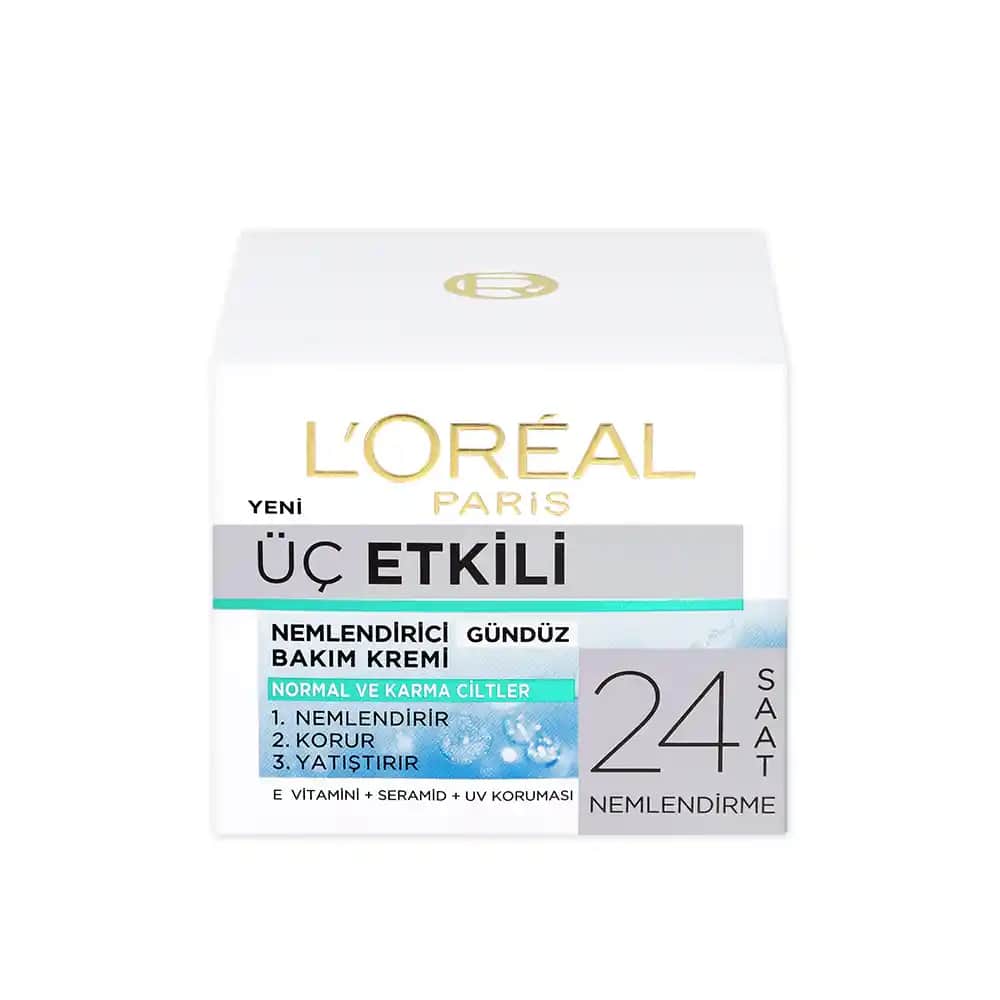 L'Oréal 3 Etkili Ferahlık Günlük Bakım Kremi: Cildinizi Koruyan ve Tazelik Sağlayan Ürün