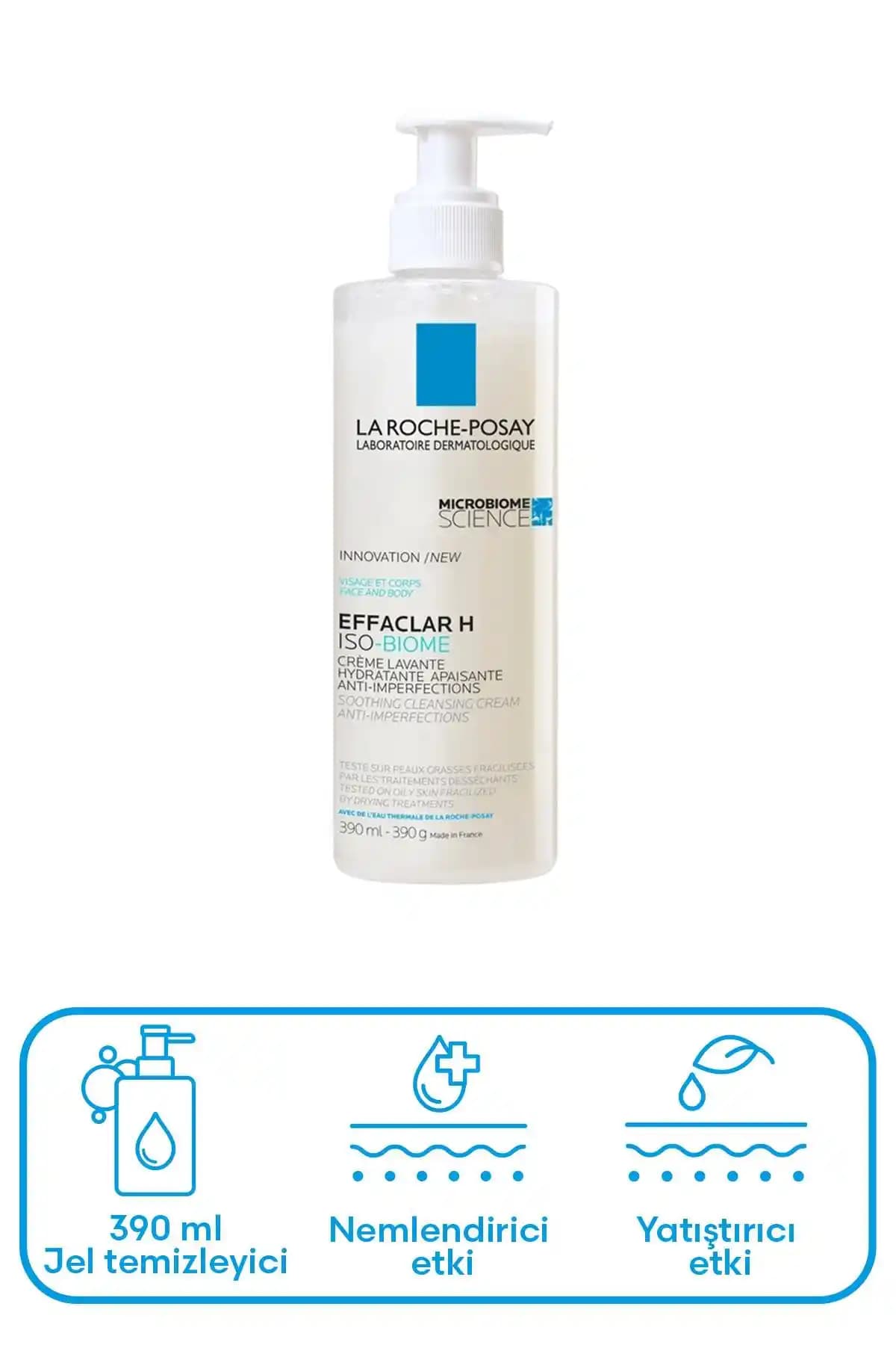La Roche-Posay Effaclar H Temizleyici: Hassas ve kuru ciltler için etkili bakım ürünü