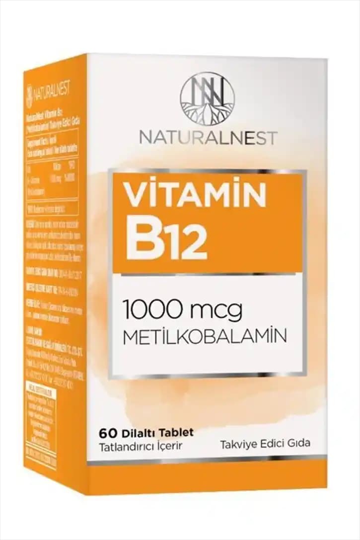 NaturalNest B12: Doğal ve Güvenilir B12 Takviyesi ile Sağlığınızı Destekleyin