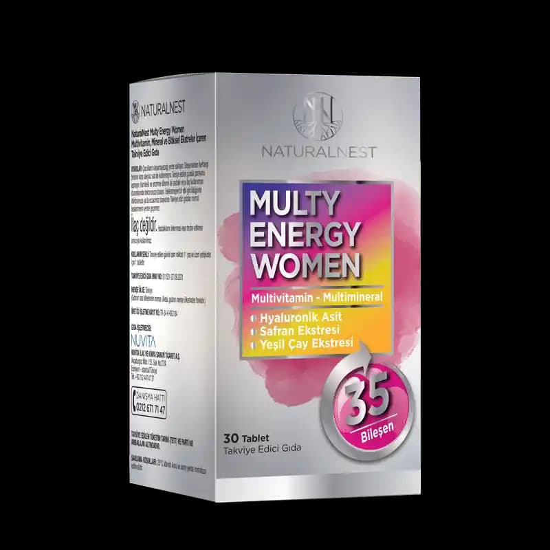 NaturalNest Multy Energy: Doğal İçeriklerle Enerji ve Sağlık Desteği Sağlayan Ürün