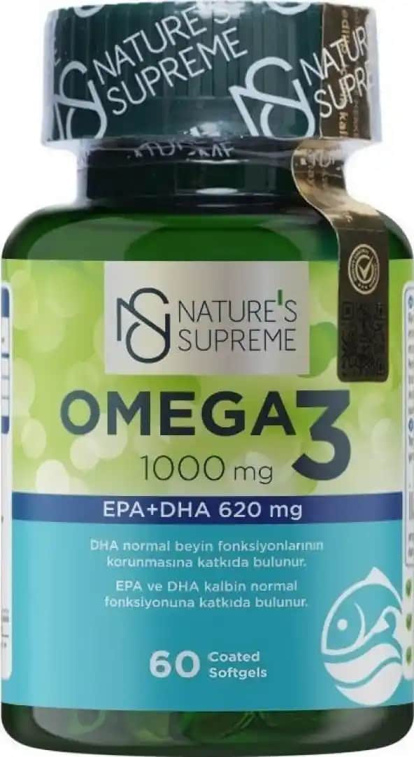 Nature's Supreme Omega 3 ile doğal içeriklerle güzellik ve sağlık desteği sağlama
