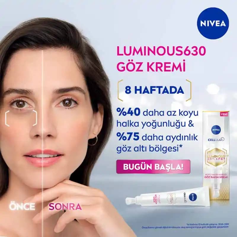 Nivea Luminous Göz Kremi ile Göz Çevresi Bakımında Yeni Dönem Başlıyor
