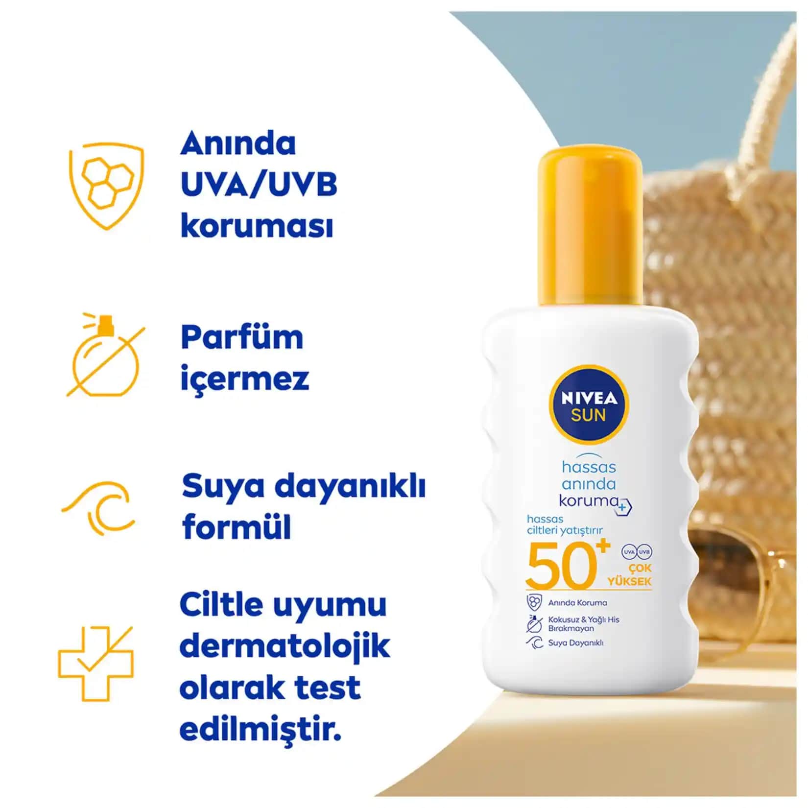 Nivea Sun Hassas Koruma 50: Hassas Ciltler İçin Güçlü ve Güvenilir Güneş Koruyucu