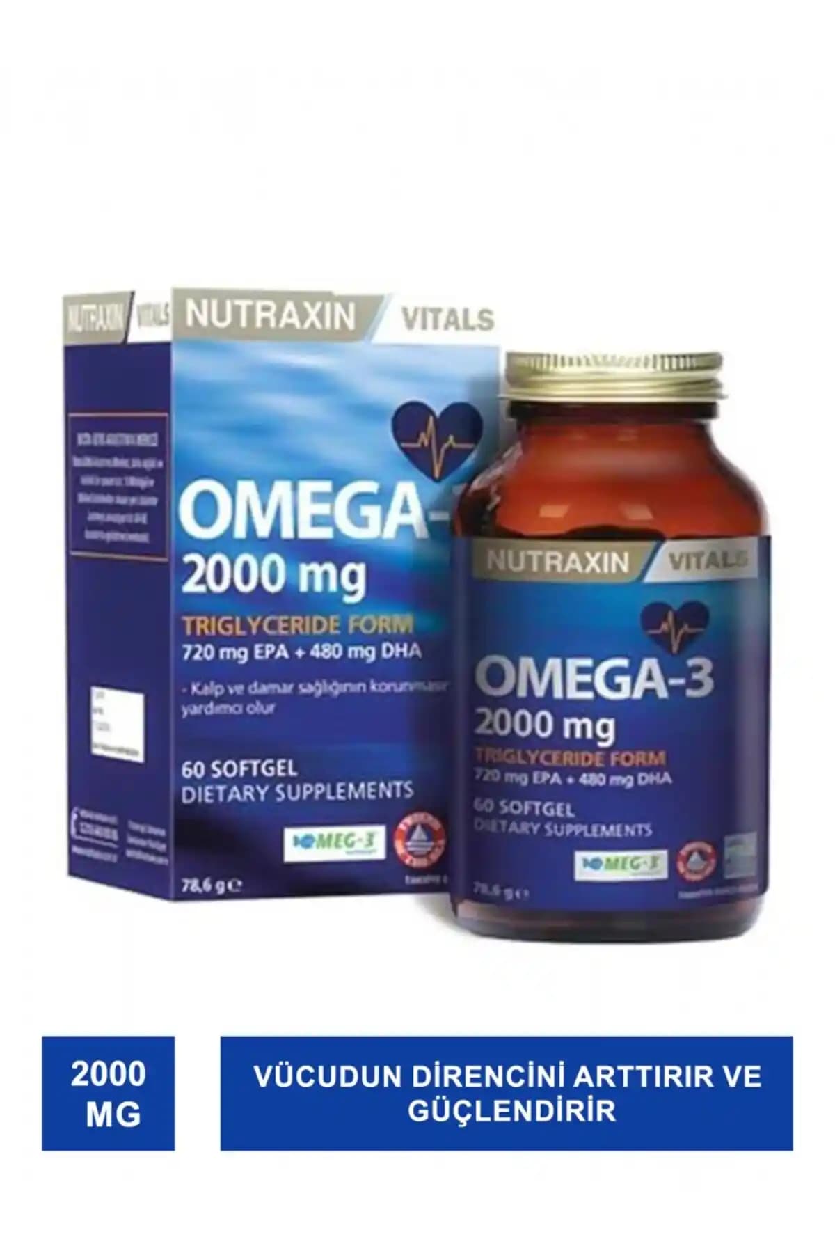 Nutraxin Balık Yağı: Güzellik ve Sağlık İçin Yüksek Kaliteli Omega-3 Takviyesi