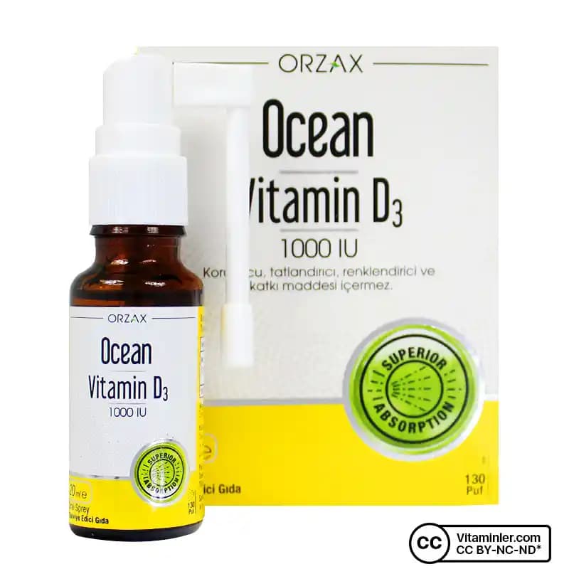 Ocean D3 1000 IU ile Bağışıklık ve Kemik Sağlığınızı Güçlendirin