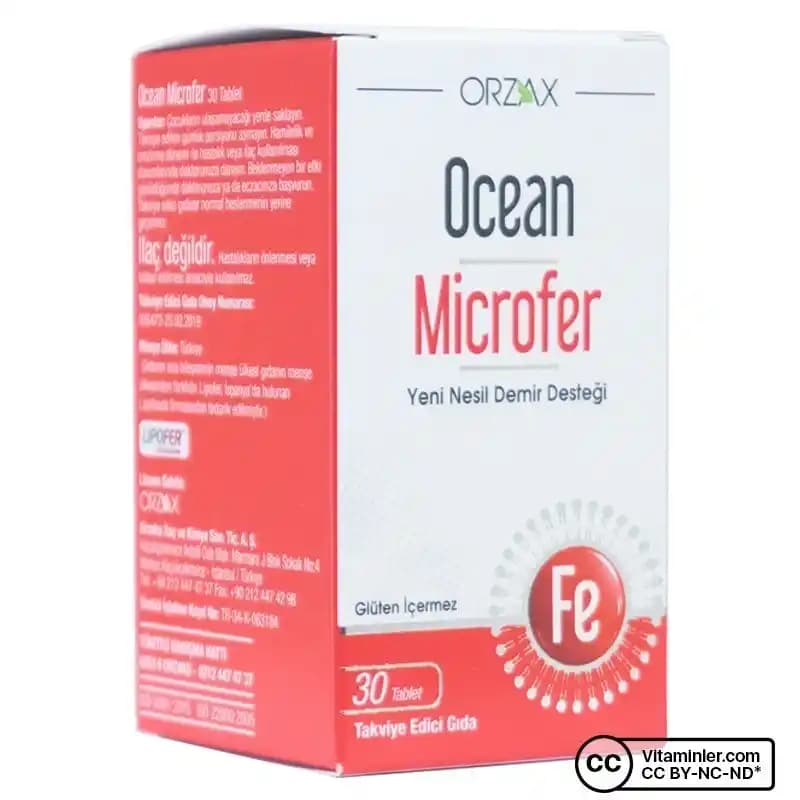 Ocean Microfer Demir Tableti: Yüksek Emilim ve Güvenilirlik Sunan Demir Takviyesi