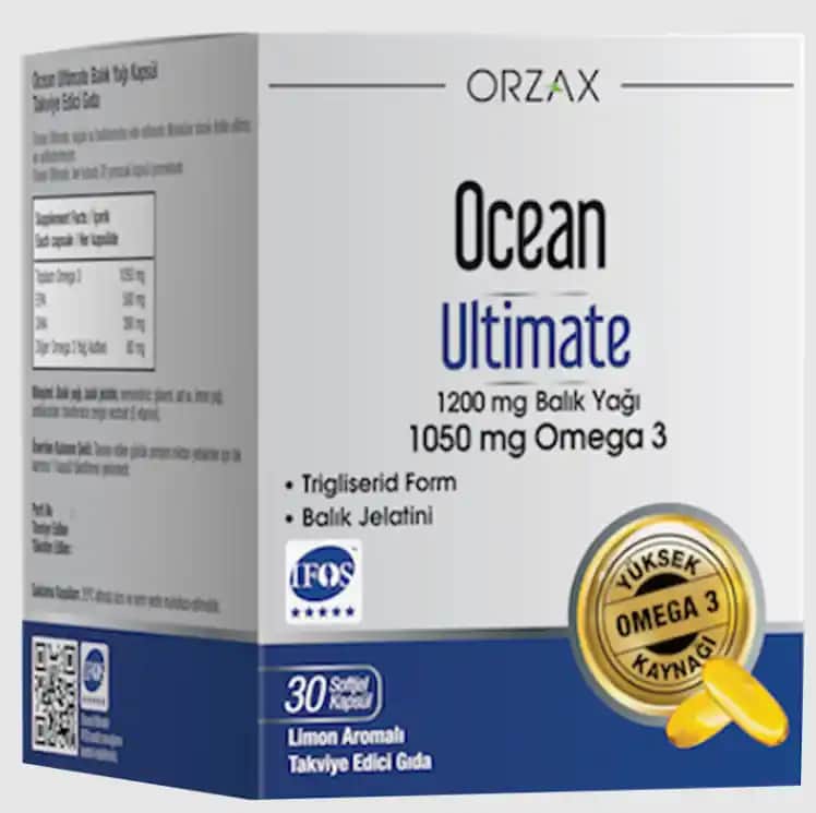 Ocean Ultimate 1050 mg Omega 3 Balık Yağı: Sağlık ve Güzellik İçin Güçlü Takviye