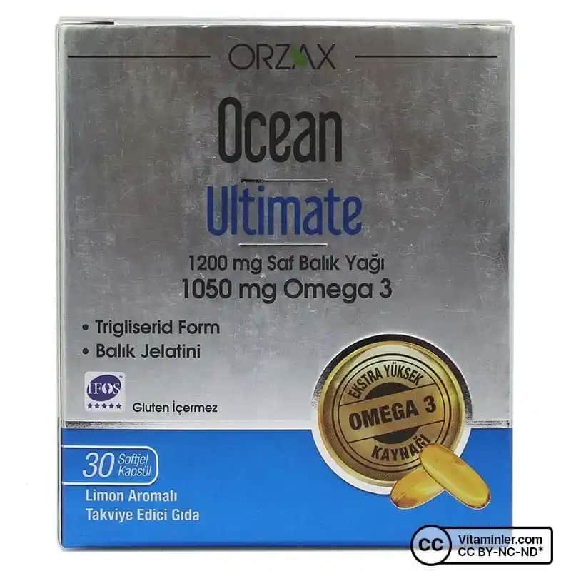 Ocean Ultimate 1200 mg Balık Yağı: Sağlık ve Güzellik İçin Doğal Omega-3 Takviyesi
