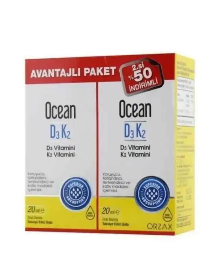 Ocean Vitamin D3K2 Damla: Kozmetik ve Kişisel Bakımda Güçlü Bir Takviye Çözümü