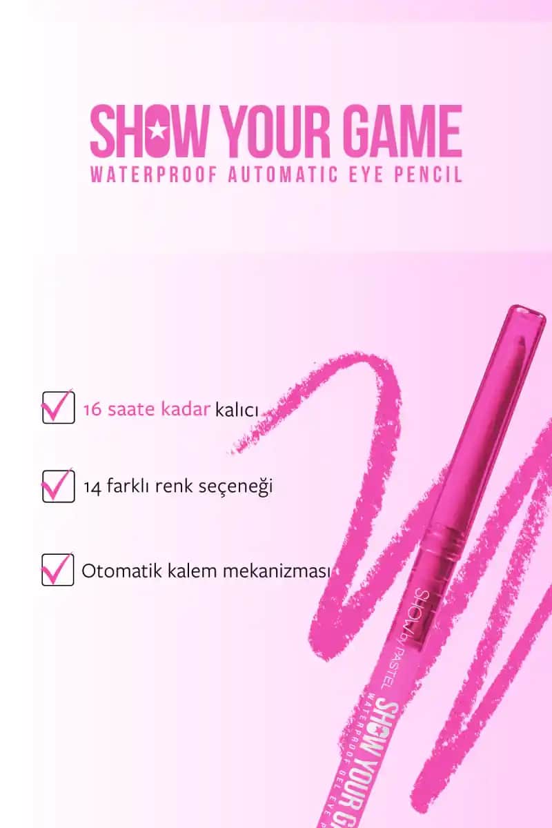Pastel Show Your Game Waterproof Göz Kalemi Özellikleri ve Neden Tercih Edilmeli