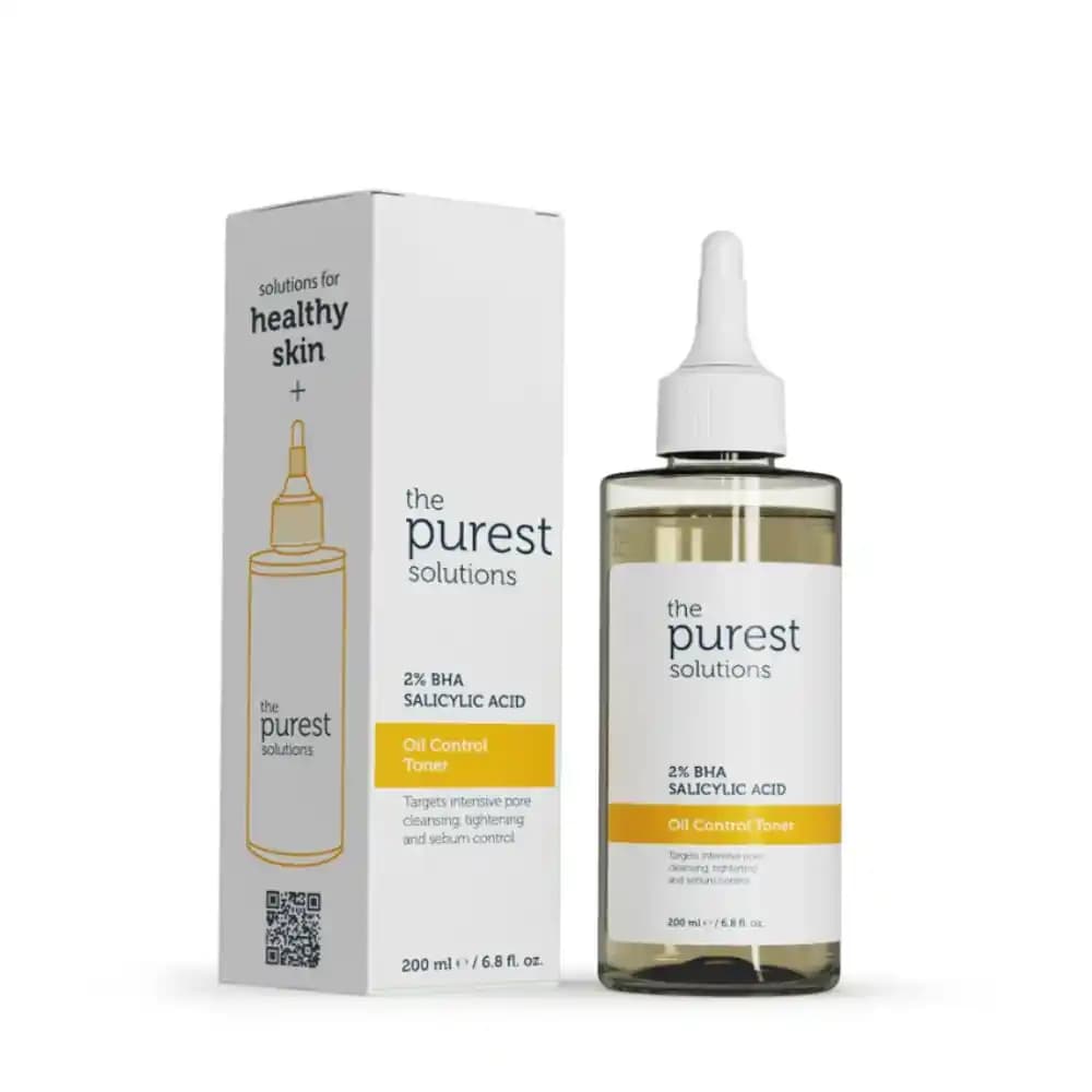 Purest Oil Control Toner ile doğal ve etkili yağ kontrolü ve gözenek sıkılaştırma