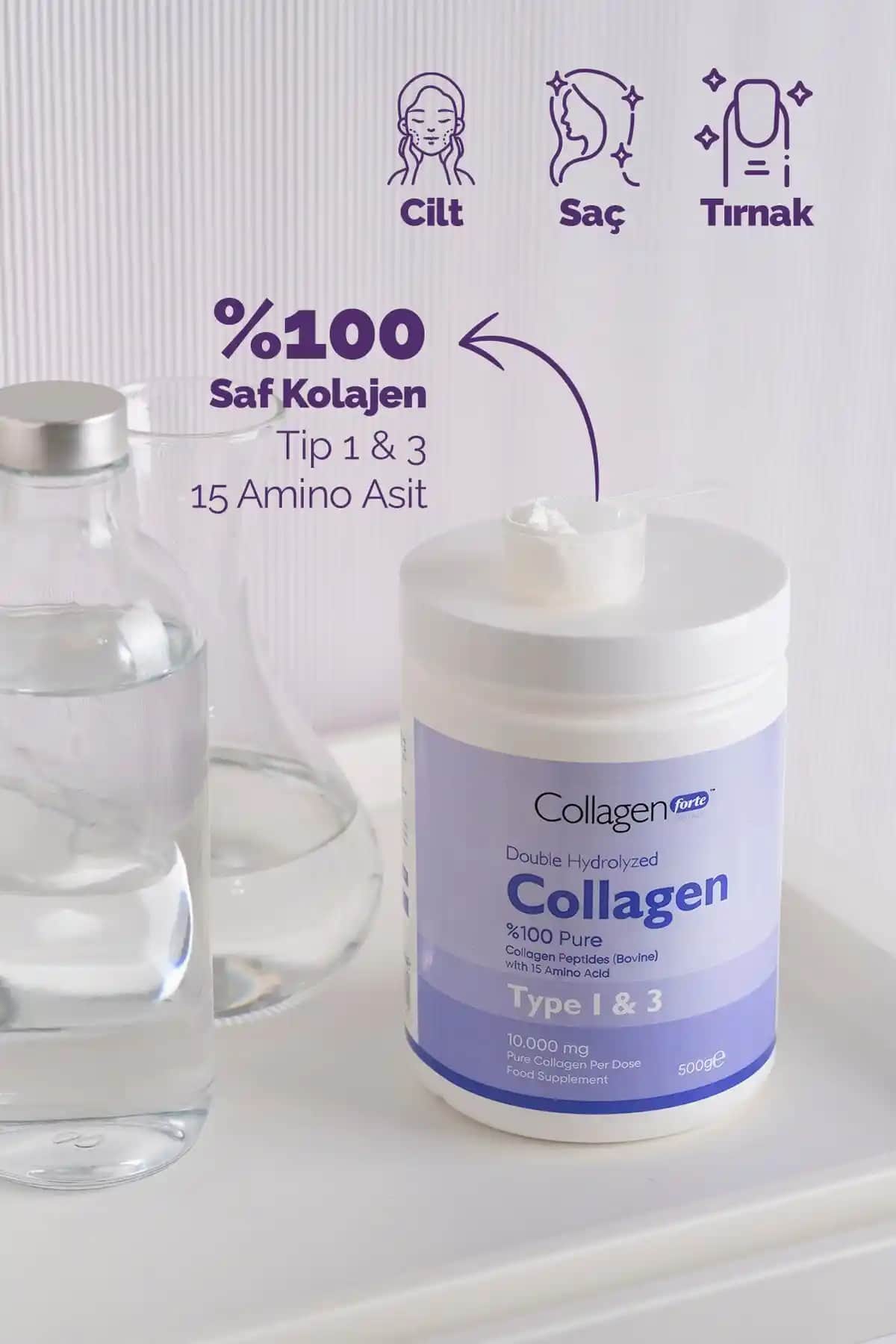 Saf Kolajen: Doğal İçeriklerle Cilt, Saç ve Eklem Sağlığını Destekleyen Güçlü Takviye