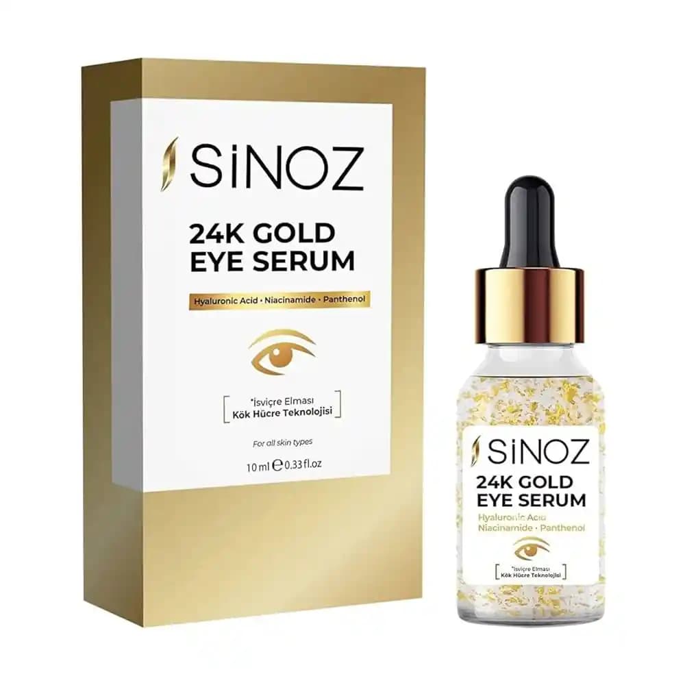 Sinoz 24K Altın Göz Serumu: Göz Çevresi Bakımında Lüks ve Etkili Çözüm