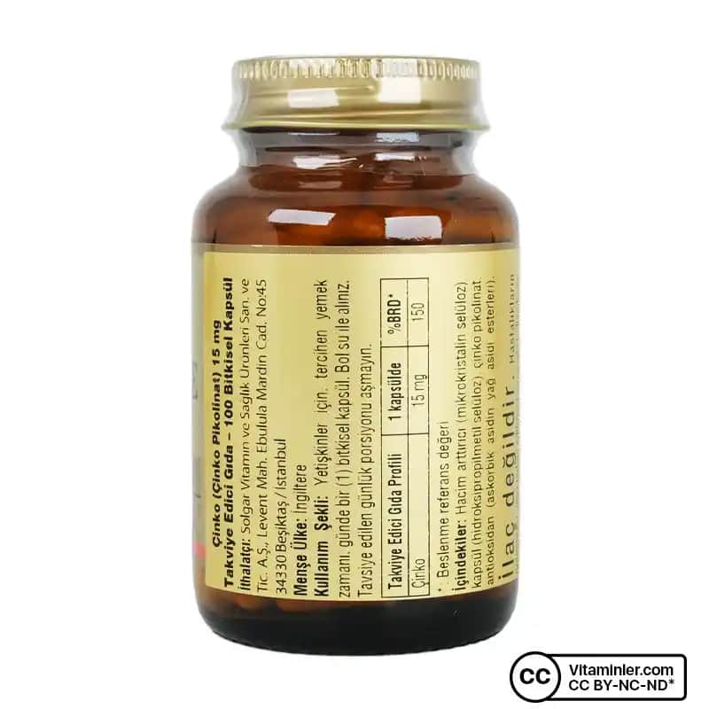 Solgar Cinko: Cilt, Saç ve Tırnak Sağlığını Destekleyen Güvenilir Takviye