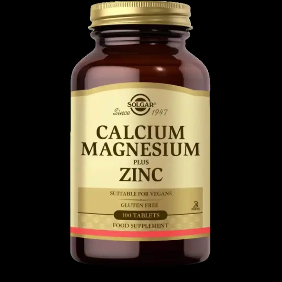 Solgar Kalsiyum Magnezyum Plus Z Zinc 100 Tablet Sağlıklı Destek ve Günlük Mineral Takviyesi