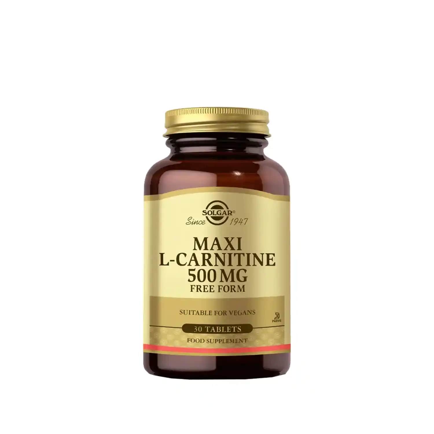 Solgar Maxi L-Carnitine 500 mg ile Enerji ve Yağ Yakımını Destekleyen Takviye Ürünü