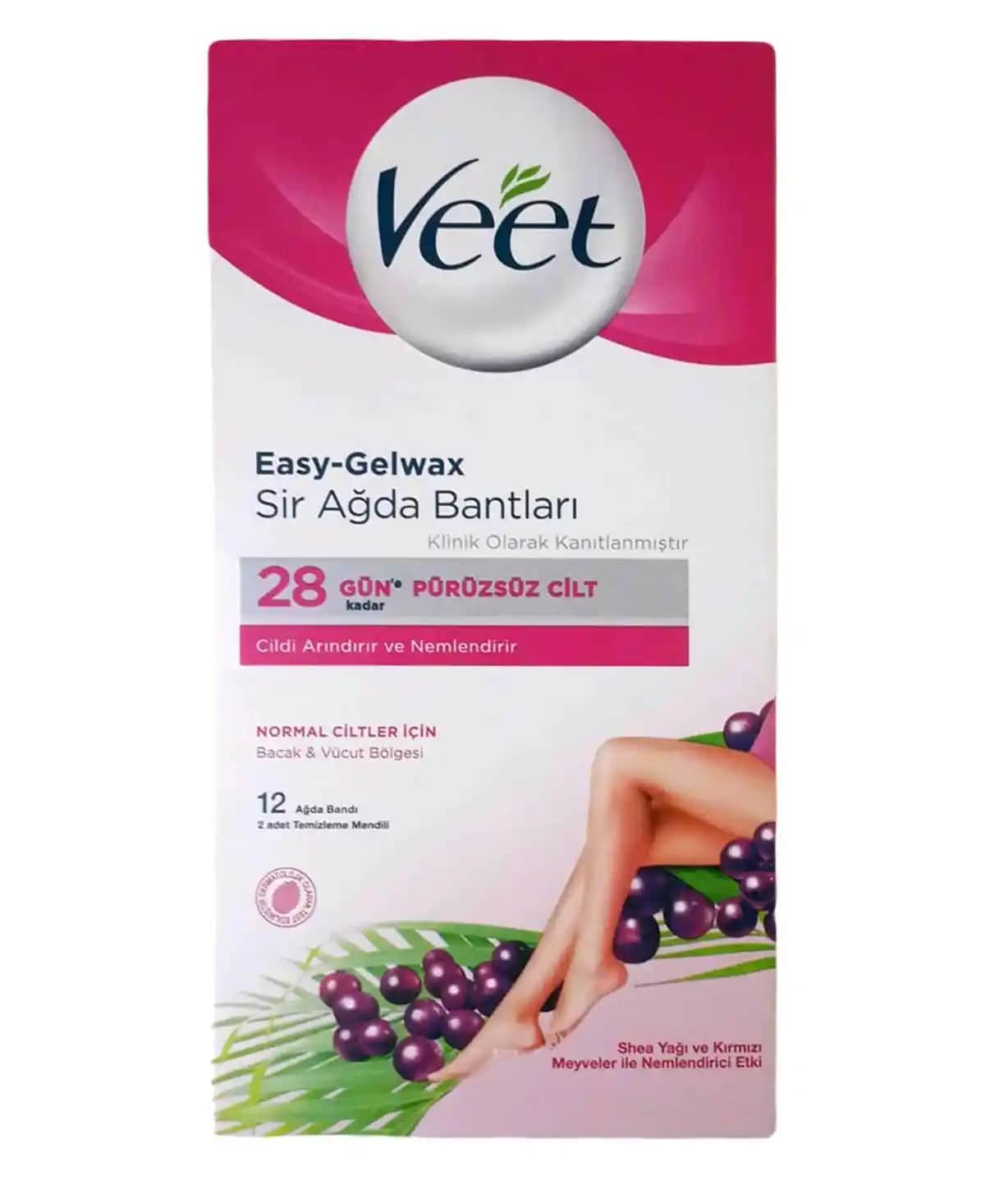 Veet 12'li Ağda Bandı: Hızlı ve Güvenilir Tüy Alma Çözümü Evde Kullanım İçin