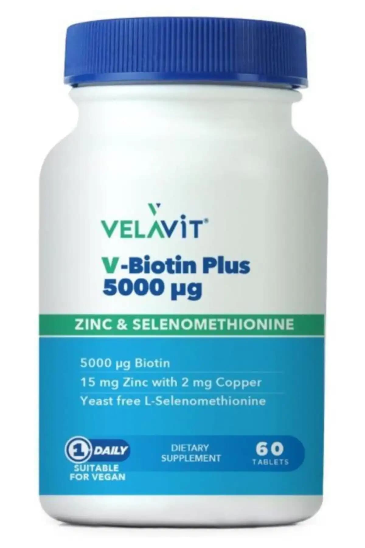 Velavit V-Biotin Plus ile Saç, Tırnak ve Cilt Sağlığını Destekleyen Doğal Takviye Ürünü