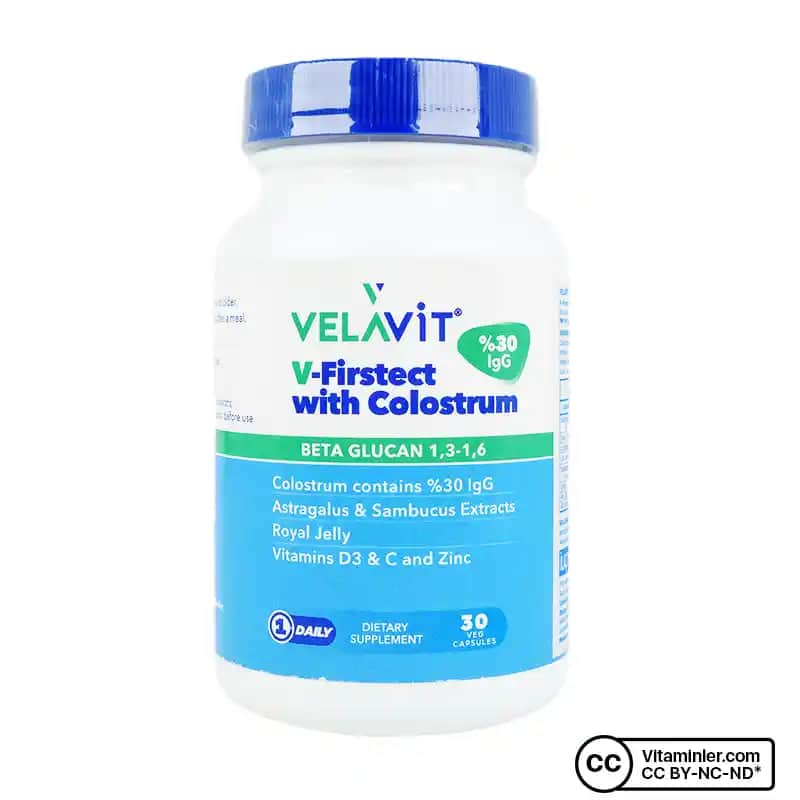 Velavit V-Firstect with Colostrum: Bağışıklık Güçlendirme ve Sağlıklı Yaşam İçin Doğal Destek Ürünü