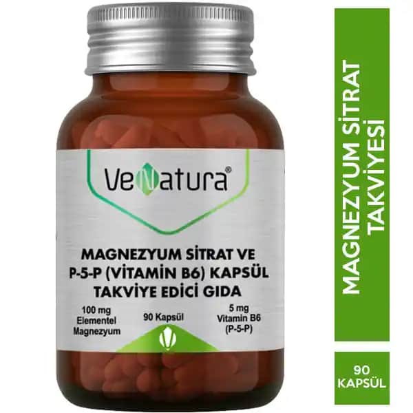 Venatura Magnezyum B6 ile Doğal Cilt ve Vücut Desteği Sağlayan Takviye Ürünü