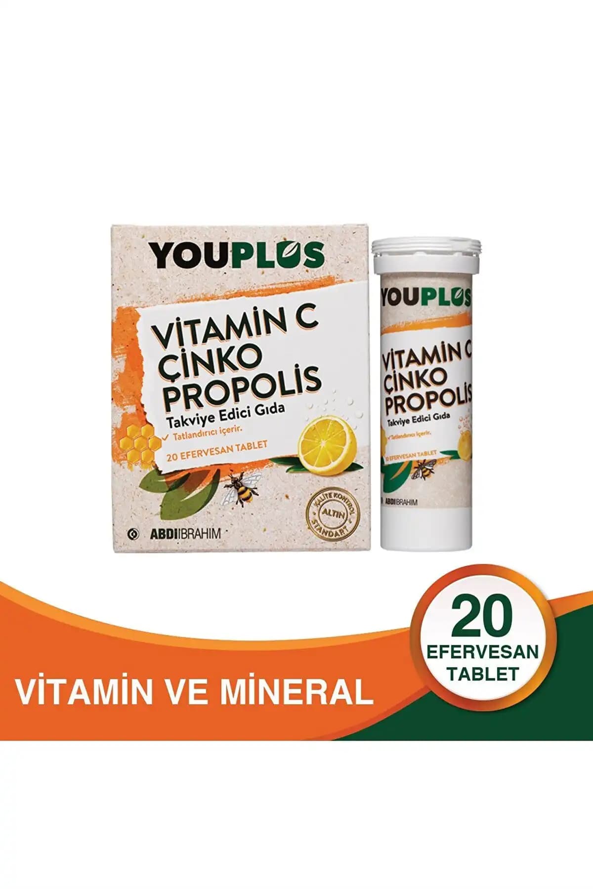 Youplus C Vitamini Çinko Propolis: Bağışıklık Güçlendiren Doğal Takviye Ürünü