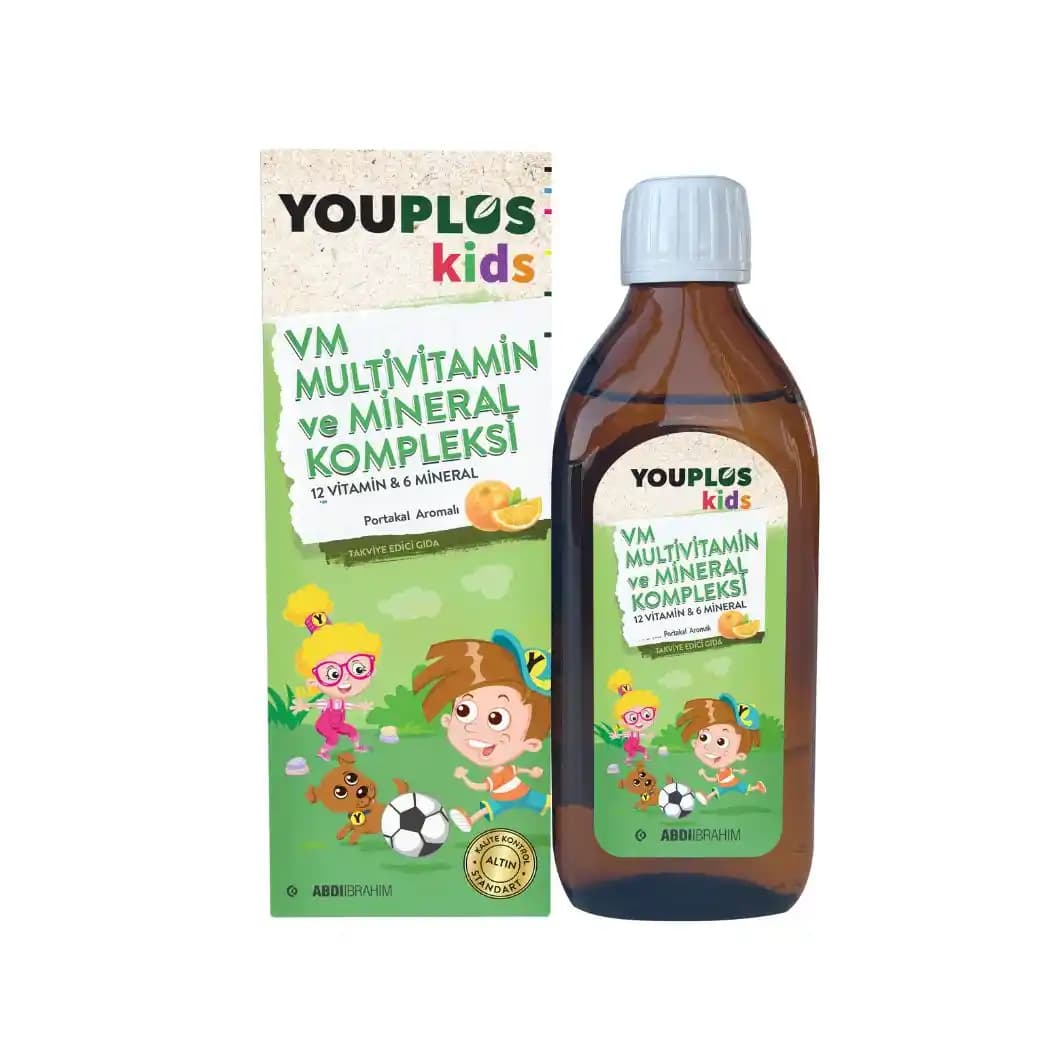 Youplus Kıds Multivitamin ve Mineral Kompleksi Çocuklar İçin Güvenilir Destek