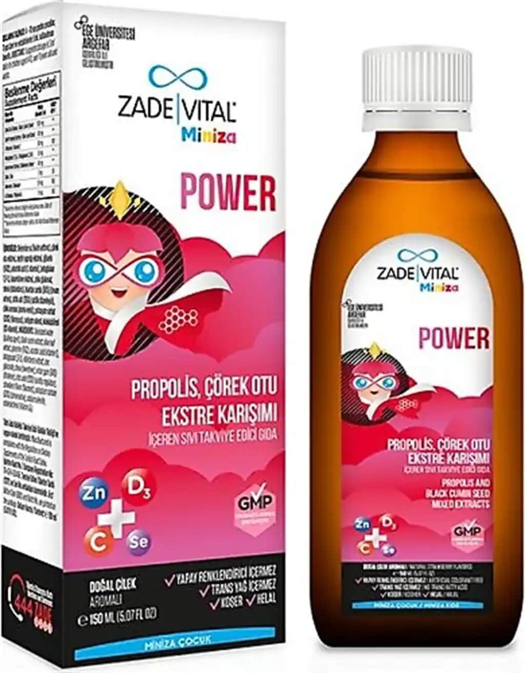 Zade Vital Miniza Power ile Bağışıklık ve Enerji Desteği Sağlayan Doğal Takviye