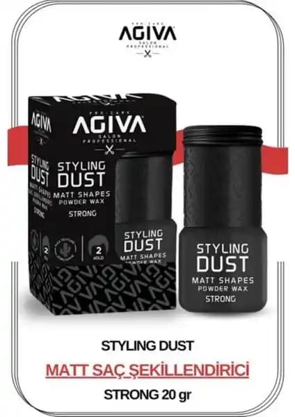 Agiva Saç Şekillendirici Pudra: Mat Görünüm ve Hacim Veren Orta Tutuculu Kuru Saça Uygun