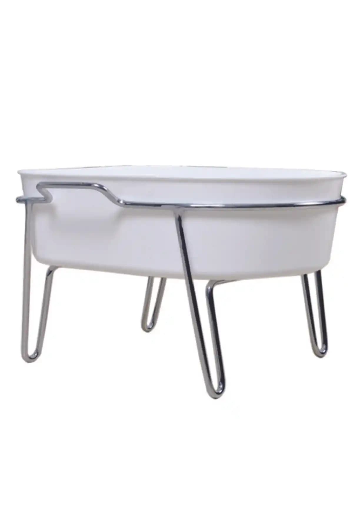 Argan Cure Pedikür Leğeni: Krom Kaplama ve Metal Ayaklı Dayanıklı Hijyenli Çözüm