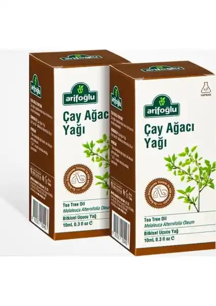 Arifoğlu Çay Ağacı Yağı 2'li Seti: Doğal Uçucu Yağ ile Cilt ve Saç Bakımı için