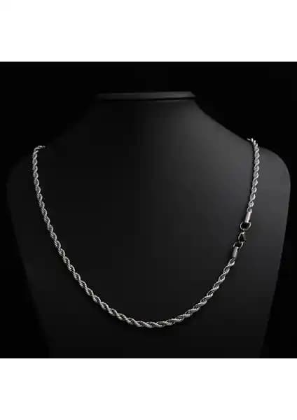 Axexuar Erkek Gümüş Burgu Çelik Zincir ile İtalyan İnce Yılan Zincirinin Karşılaştırması