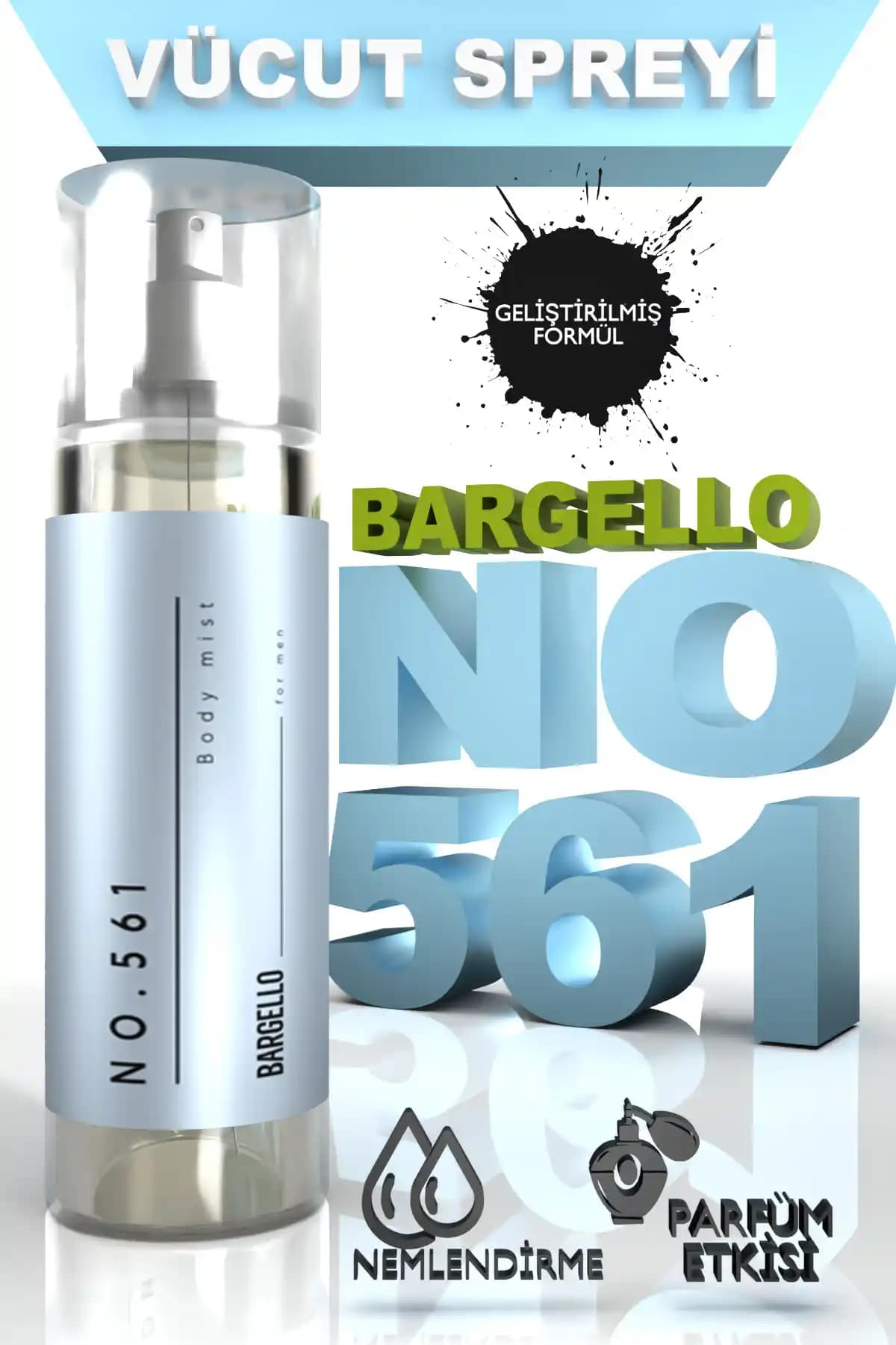 Bargello 561 Erkek Vücut Spreyi: Özellikler, 210 ml hacim ve kullanıcı geri bildirimleri