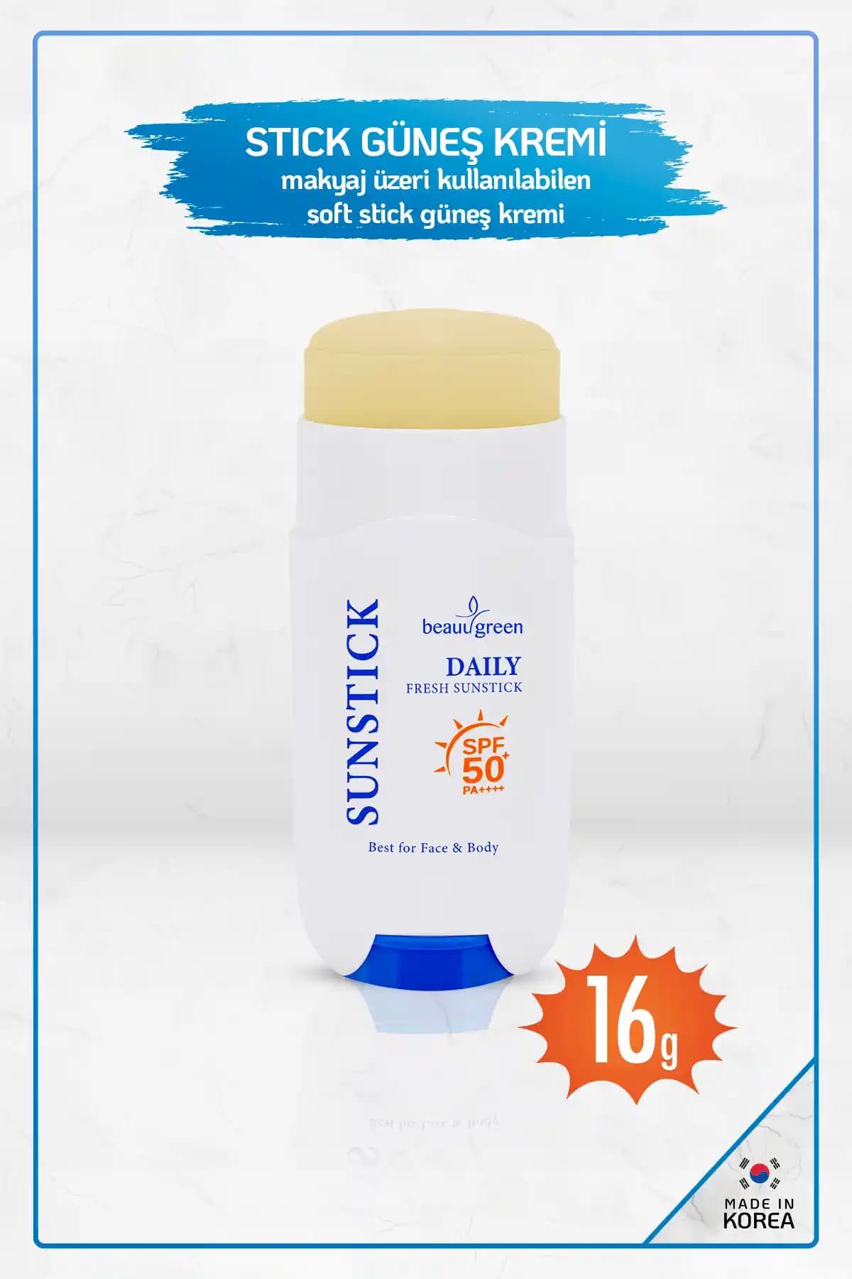 Beauugreen Daily Fresh Güneş Çubuğu SPF50+ PA: Şeffaf Jel Formunda Taşınabilir Koruma